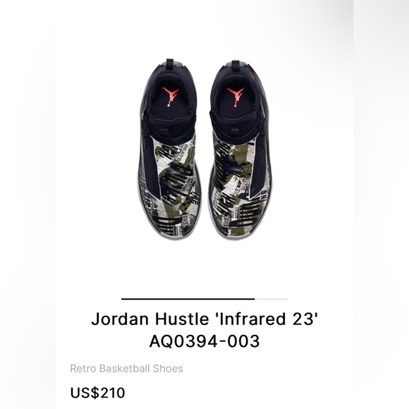 Jordan jumpman hustle Black infrared  23 olive canvas - Picture 4 of 15